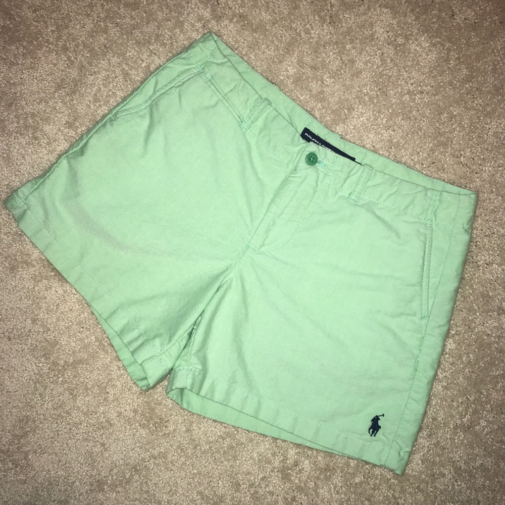 Ralph Lauren Shorts - oxford fabric green size 8